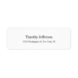 Creatief Wit Elegant Duidelijke Moderne Stijl Etiket