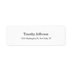 Creatief Wit Elegant Duidelijke Moderne Stijl Etiket