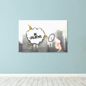 Creatief zijn canvas afdruk (Insitu (Houten vloer))