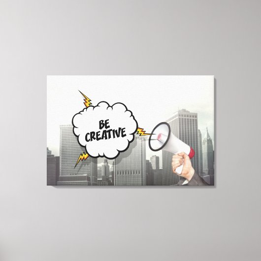 Creatief zijn canvas afdruk (Voorkant)