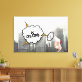 Creatief zijn canvas afdruk (Insitu (Woonkamer))