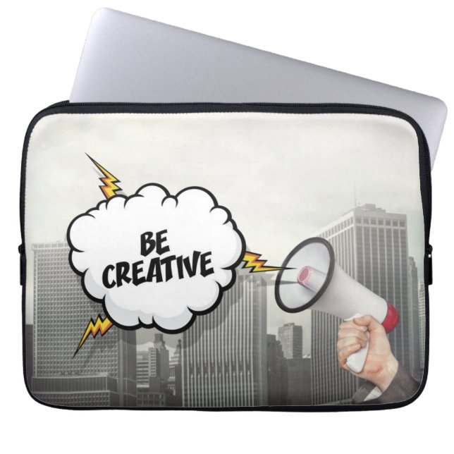Creatief zijn laptop sleeve (Voorkant)