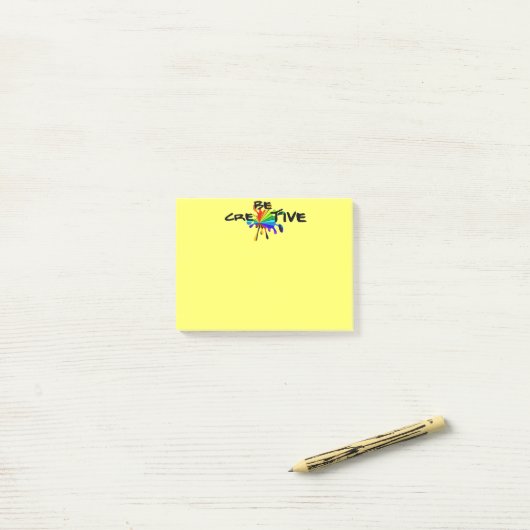 Creatief zijn post-it® notes (Op bureau)