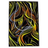 Creatief Zwart, Geel & O Naadloze Abstracts Medium Cadeauzakje (Voorkant)