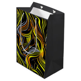 Creatief Zwart, Geel & O Naadloze Abstracts Medium Cadeauzakje