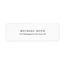 Creatief Zwart & Wit Klassieke Professioneel Etiket
