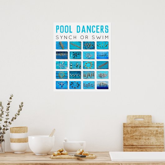 Creatief zwemmen poster (Keuken)