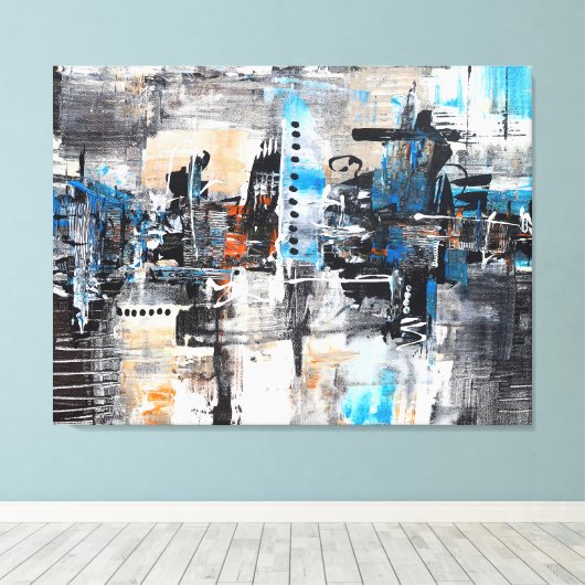 Creaties Abstract artwork Canvas Afdruk (Insitu (Houten vloer))