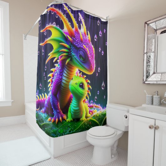 creaties douchegordijn (In situ)