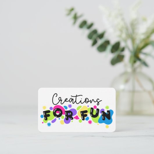 Creaties voor FUN_B Visitekaartje (Staand voorkant)