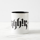 Creatieve 11oz-Mok op hoog niveau Tweekleurige Koffiemok (Center)