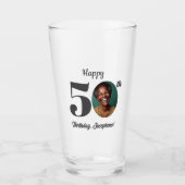 Creatieve 50ste verjaardag foto glas (Voorkant)
