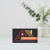 Creatieve A-frame verfkwast schildering Visitekaartje (Staand voorkant)