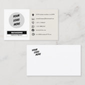 creatieve aangepaste logo's, pictogrammen van uw e visitekaartje (Voorkant / Achterkant)