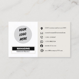 creatieve aangepaste logo's, pictogrammen van uw e visitekaartje