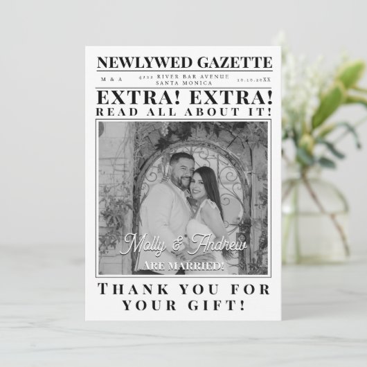 Creatieve aangepaste minimalistische krant foto br kaart (Staand voorkant)