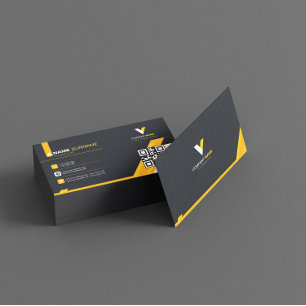 Creatieve Abstract geel Elegant Visitekaartje