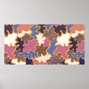 Creatieve abstracte achtergrond met heldere vlekke poster