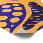 Creatieve abstracte achtergrond met heldere vlekke poster (Hoek)
