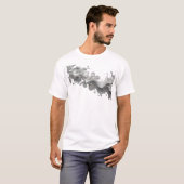 Creatieve ABSTRACTE BLOEM Custom Creatie T-shirt (Voorkant volledig)
