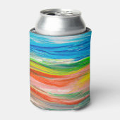 Creatieve Abstracte hand getekende achtergrond Blikjeskoeler (Blikje Voorkant)