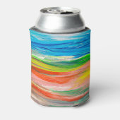 Creatieve Abstracte hand getekende achtergrond Blikjeskoeler (Blikje Achterkant)