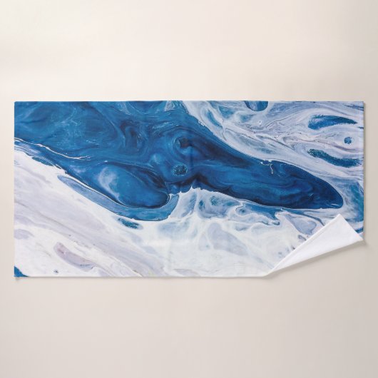 Creatieve abstracte handgeschilderde achtergrond, badhanddoek (Badhanddoek)