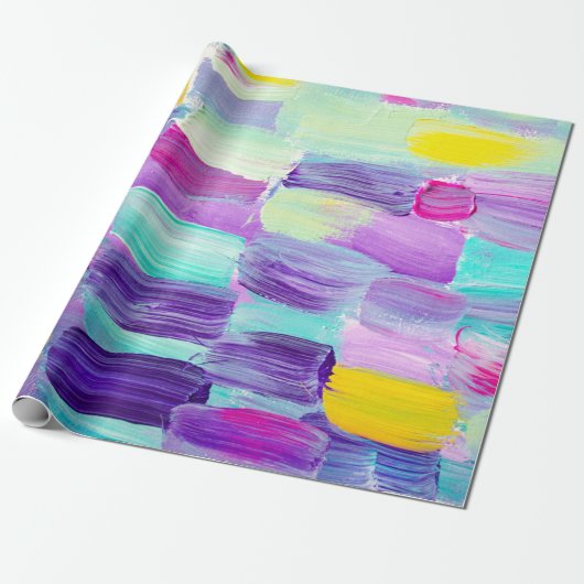 Creatieve abstracte handgeschilderde achtergrond, cadeaupapier (Uitgerold)