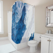 Creatieve abstracte handgeschilderde achtergrond, douchegordijn (In situ)