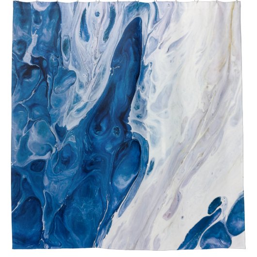 Creatieve abstracte handgeschilderde achtergrond, douchegordijn (Voorkant)