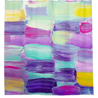 Creatieve abstracte handgeschilderde achtergrond,  douchegordijn