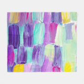 Creatieve abstracte handgeschilderde achtergrond, fleece deken (Voorkant (Horizontaal))