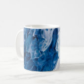 Creatieve abstracte handgeschilderde achtergrond, koffiemok (Voorkant links)
