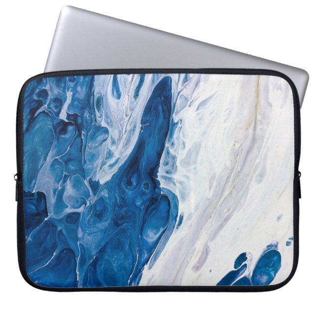 Creatieve abstracte handgeschilderde achtergrond,  laptop sleeve (Voorkant)
