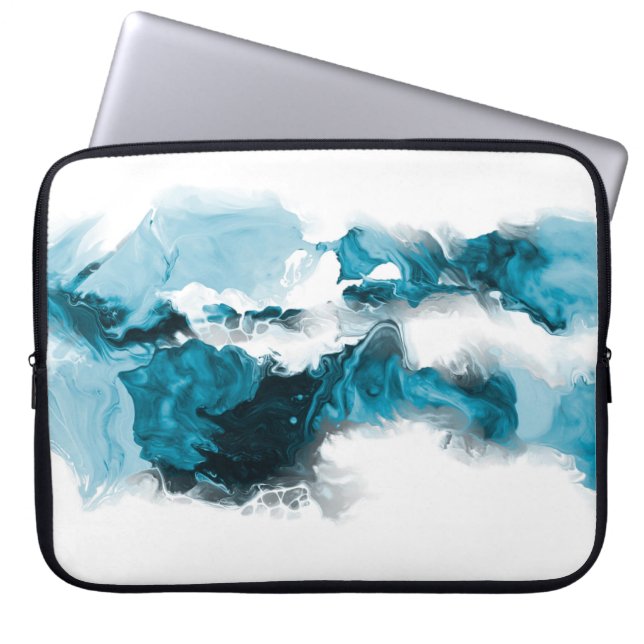 Creatieve abstracte handgeschilderde achtergrond,  laptop sleeve (Voorkant)