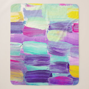 Creatieve abstracte handgeschilderde achtergrond, sherpa deken