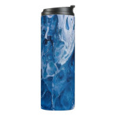 Creatieve abstracte handgeschilderde achtergrond,  thermosbeker (Gedraaid links)