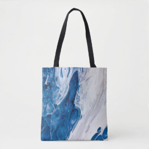 Creatieve abstracte handgeschilderde achtergrond, tote bag
