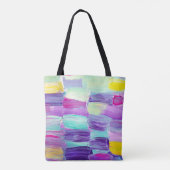Creatieve abstracte handgeschilderde achtergrond, tote bag (Achterkant)