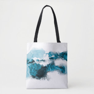 Creatieve abstracte handgeschilderde achtergrond, tote bag