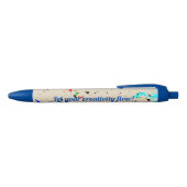 Creatieve Abstracte Kunst Blauwe Inkt Pen (Bovenkant)