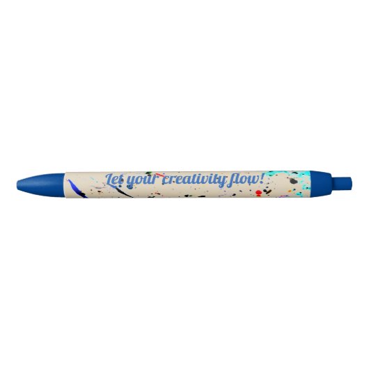 Creatieve Abstracte Kunst Blauwe Inkt Pen (Voorkant)