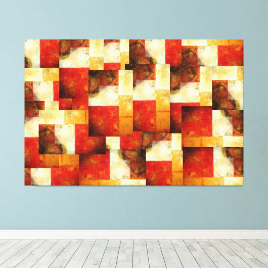 Creatieve Abstracte kunst verpakt canvas (Insitu (Houten vloer))