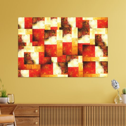 Creatieve Abstracte kunst verpakt canvas (Insitu (Woonkamer))