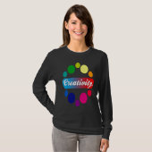 Creatieve acrylschilder kunstenaar t-shirt (Voorkant volledig)