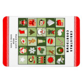 Creatieve Adventkalender Kerstkaart Magneet (Horizontaal)