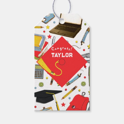 Creatieve Afstudeerfeest Cadeaulabel (Voorkant)