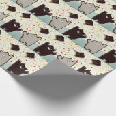 Creatieve Afstudeerkatten Cadeaupapier (Hoek)