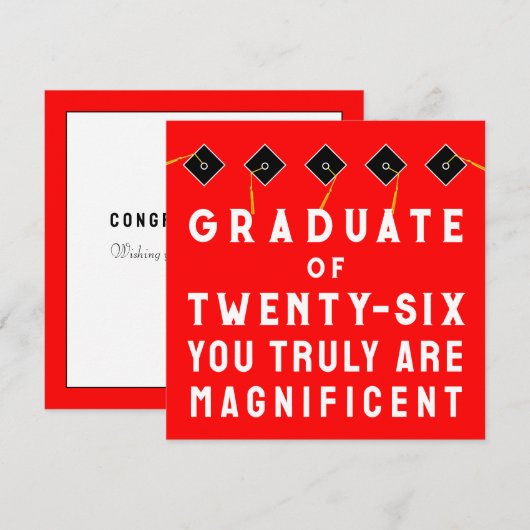 Creatieve afstudeerklas van 2026 kaart (Voorkant / Achterkant)