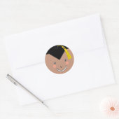 Creatieve afstudeerklassieke ronde sticker (Envelop)